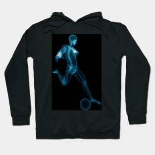 Football player, artwork (F005/5028) Hoodie